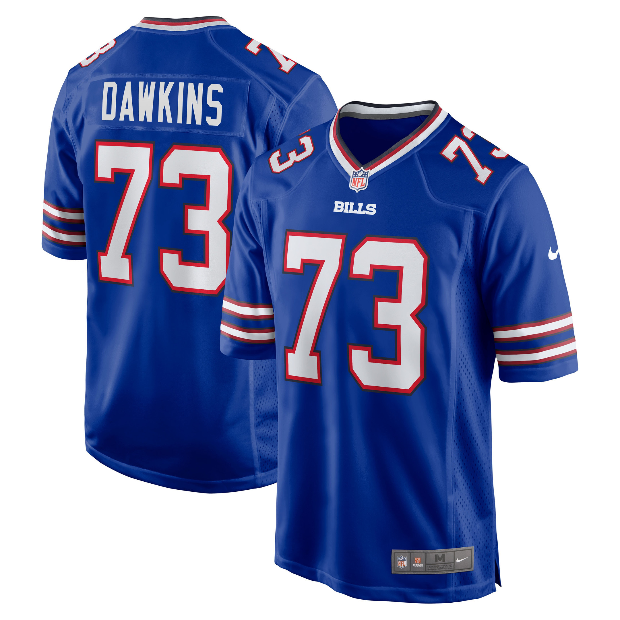 Dion Dawkins Buffalo Bills Game Player Jersey - Royal Nfl