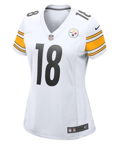 Diontae Johnson 18 Pittsburgh Steelers Women's Game Player Jersey - White