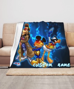 Disney Mickey Mouse Custom Name Blanket Baby Girl Boy Blankets Personalized Blanket Gifts