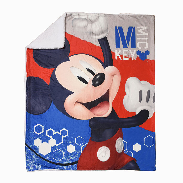 Disney Mickey Mouse Fleece Sherpa Blanket