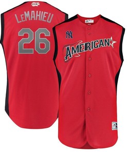 Dj Lemahieu American League Majestic 2019 Mlb All-star Game Workout Player Jersey Red