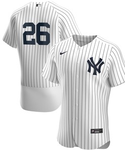 Dj Lemahieu New York Yankees Home Authentic Player Jersey - White/navy Mlb