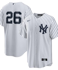 Dj Lemahieu New York Yankees Home Replica Player Name Jersey - White Mlb