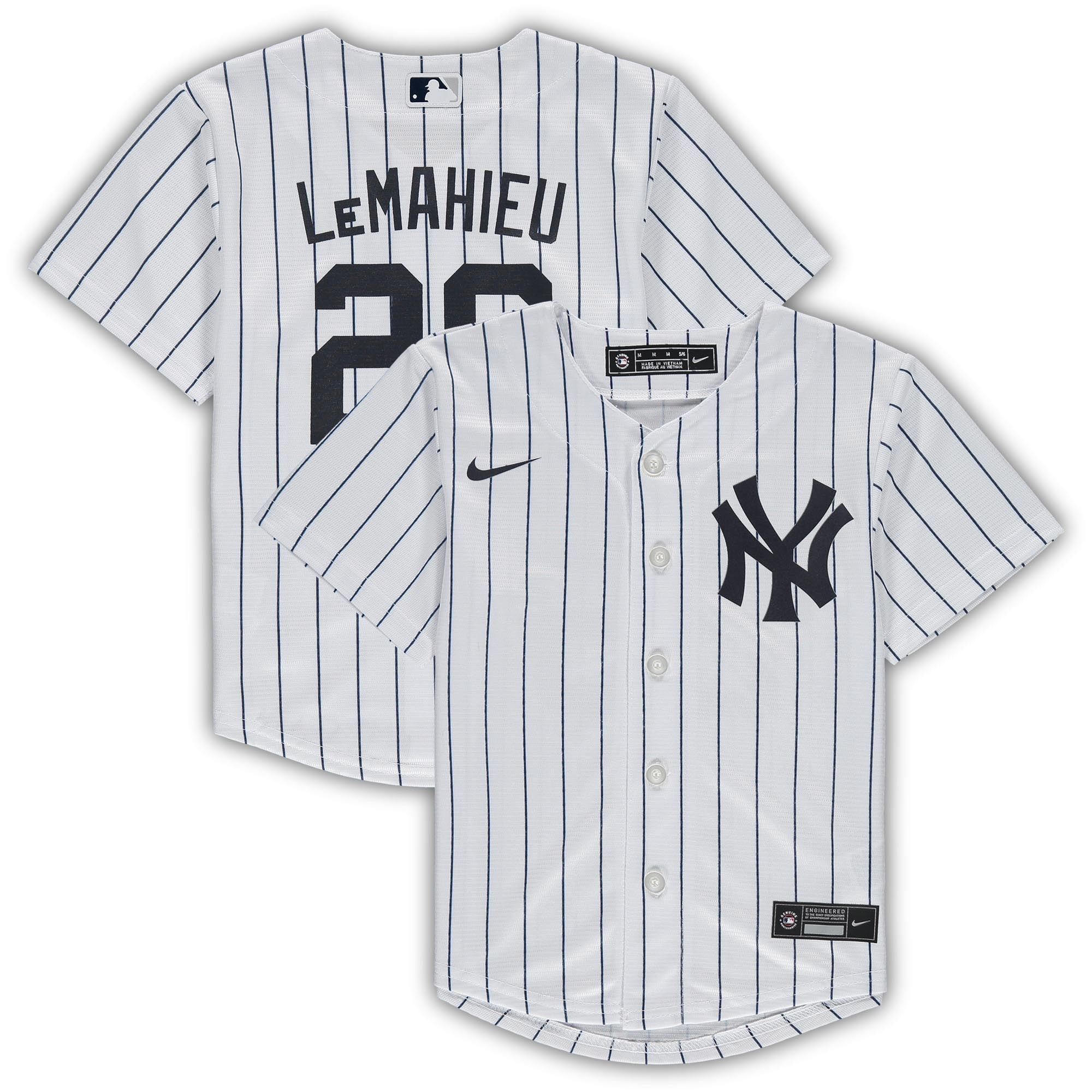 Dj Lemahieu New York Yankees Preschool Home Replica Player Jersey - White Mlb