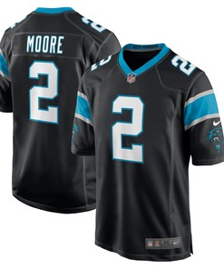 Dj Moore Carolina Panthers Game Player Jersey - Black Nfl