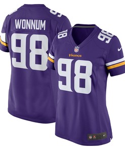 D.j. Wonnum Minnesota Vikings Womens Team Game Jersey - Purple Nfl