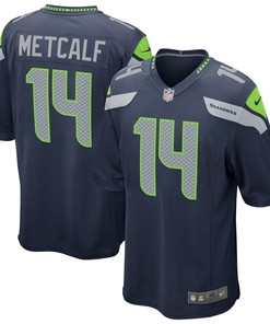 Dk Metcalf Seattle Seahawks Game Jersey - College Navy Nfl