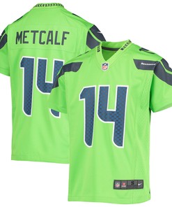 Dk Metcalf Seattle Seahawks Game Jersey - Neon Green Nfl
