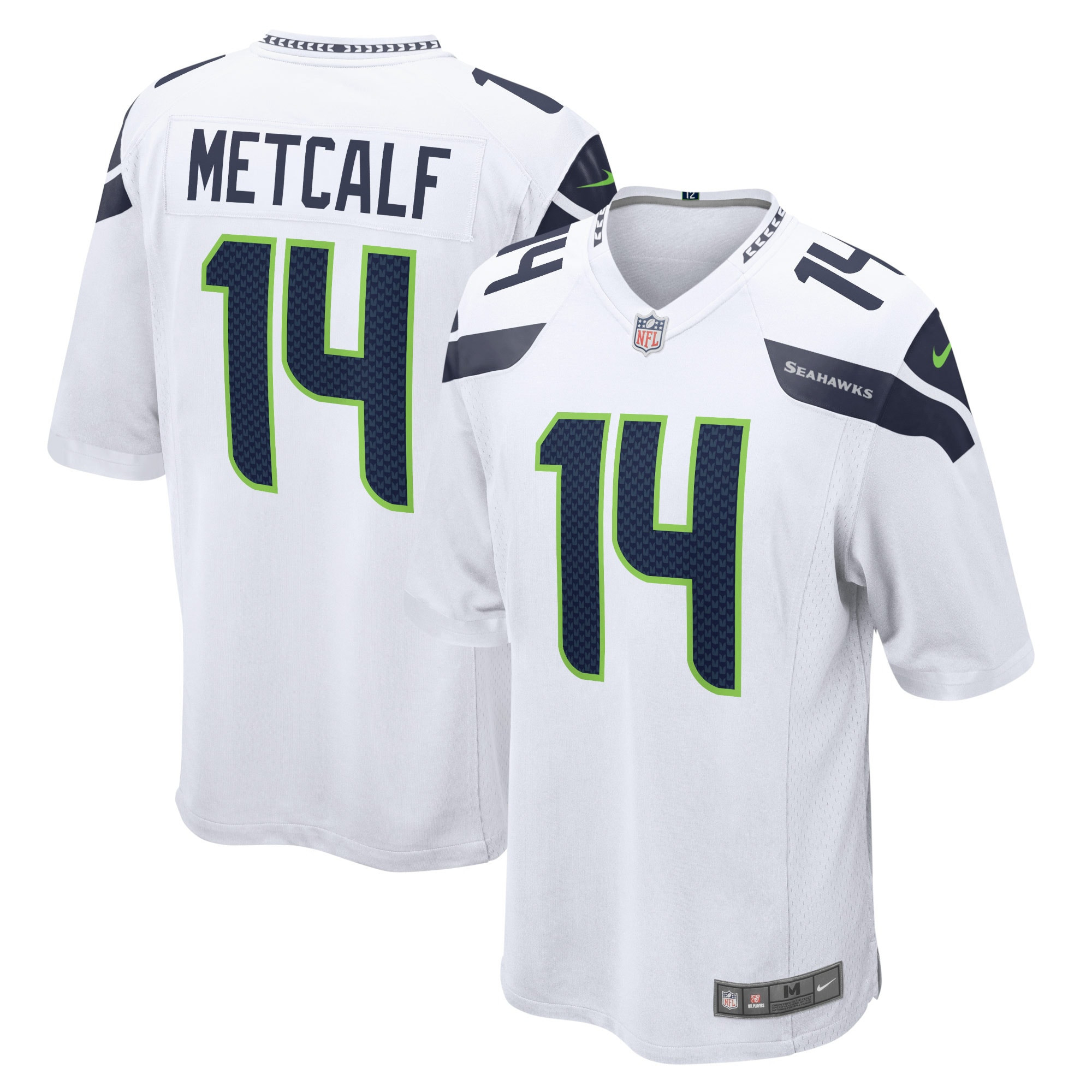 Dk Metcalf Seattle Seahawks Game Jersey White Nfl