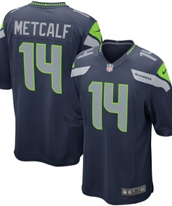 Dk Metcalf Seattle Seahawks Game Player Jersey College Navy Nfl