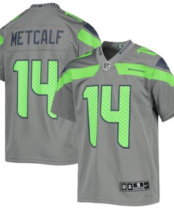 Dk Metcalf Seattle Seahawks Inverted Team Game Jersey - Gray Nfl