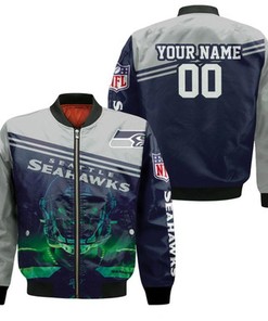 Dk Metcalf Seattle Seahawks Legend Champions 2020 Nfl Season Nfc West Champs Personalized Bomber Jacket Model 1891