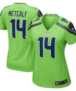 Dk Metcalf Seattle Seahawks Womens Game Jersey - Neon Green Nfl
