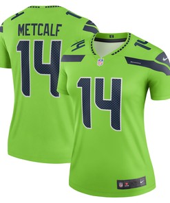 Dk Metcalf Seattle Seahawks Womens Legend Jersey Neon Green Nfl