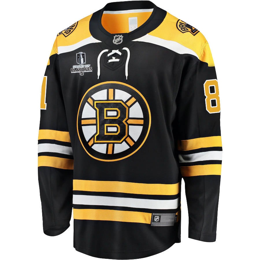 Dmitry Orlov 81 Boston Bruins Stanley Cup 2023 Playoffs Patch Home Breakaway Men Jersey - Black