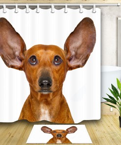 Dog Shower Curtain for a Cute and Playful Bathroom Decor