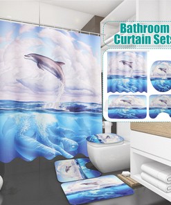 Dolphin Bath Curtain for Bathroom - Bathroom Accessories