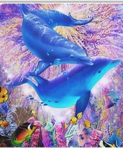 Dolphin Shower Curtain for Beautiful Bathroom Showers and Bathtubs