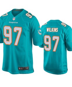 Dolphins Christian Wilkins 2019 Nfl Draft Aqua Game Jersey