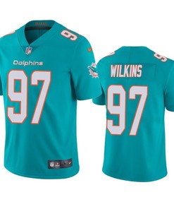 Dolphins Christian Wilkins 2019 Nfl Draft Aqua Vapor Limited Jersey