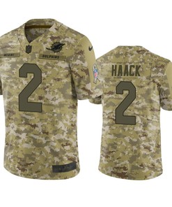 Dolphins Matt Haack Jersey Nfl Camo Salute To Service
