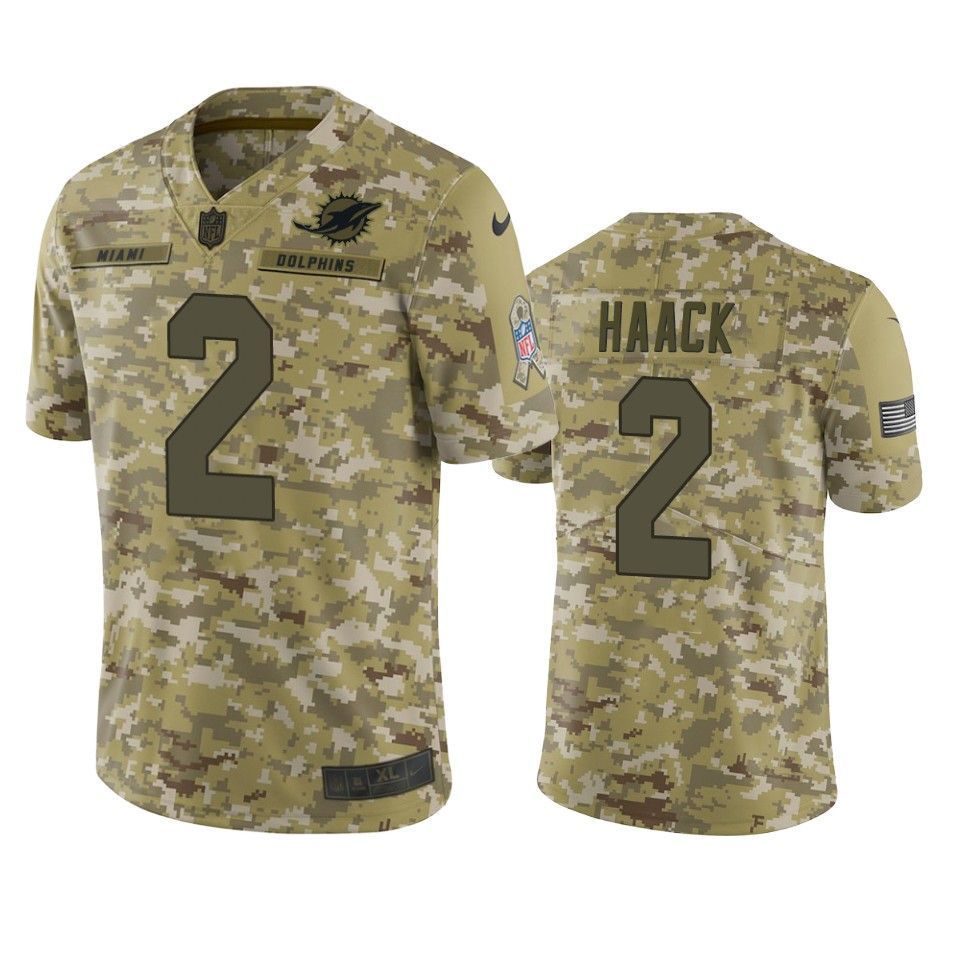 Dolphins Matt Haack Jersey Nfl Camo Salute To Service