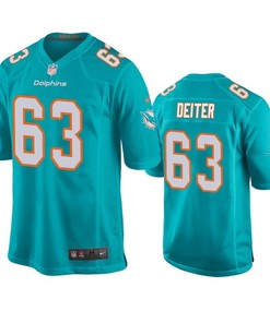 Dolphins Michael Deiter 2019 Nfl Draft Aqua Game Jersey