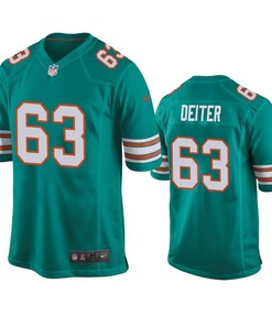 Dolphins Michael Deiter 2019 Nfl Draft Aqua Throwback Jersey
