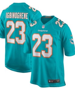 Dolphins Noah Igbinoghene Aqua 2020 Nfl Draft First Round Pick Game Jersey