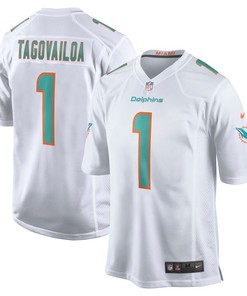 Dolphins Tua Tagovailoa White 2020 Nfl Draft First Round Pick Game Jersey