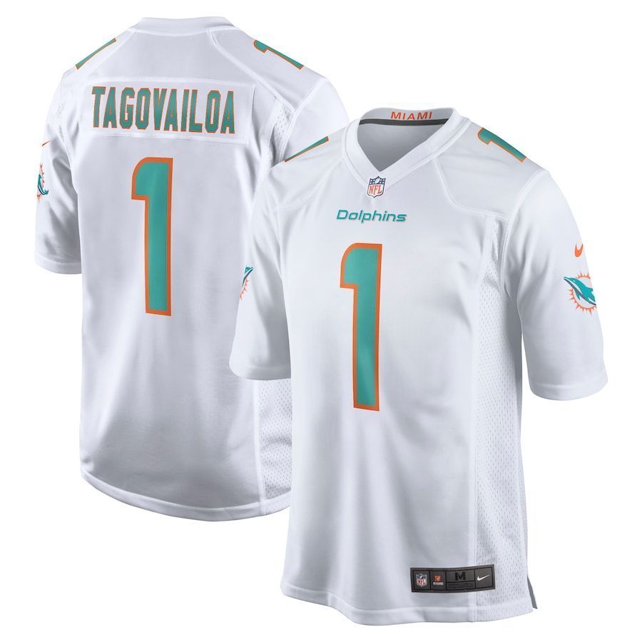 Dolphins Tua Tagovailoa White 2020 Nfl Draft First Round Pick Game Jersey