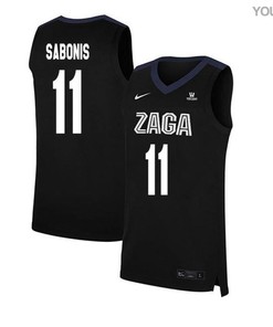 Domantas Sabonis 11 Gonzaga Bulldogs Elite Basketball Youth Jersey - Black