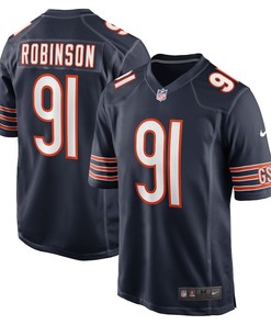 Dominique Robinson Chicago Bears Game Player Jersey - Navy