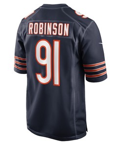 Dominique Robinson Chicago Bears Game Player Jersey - Navy