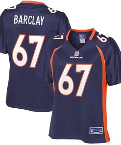 Don Barclay Denver Broncos Nfl Pro Line Womens Alternate Player Jersey - Navy