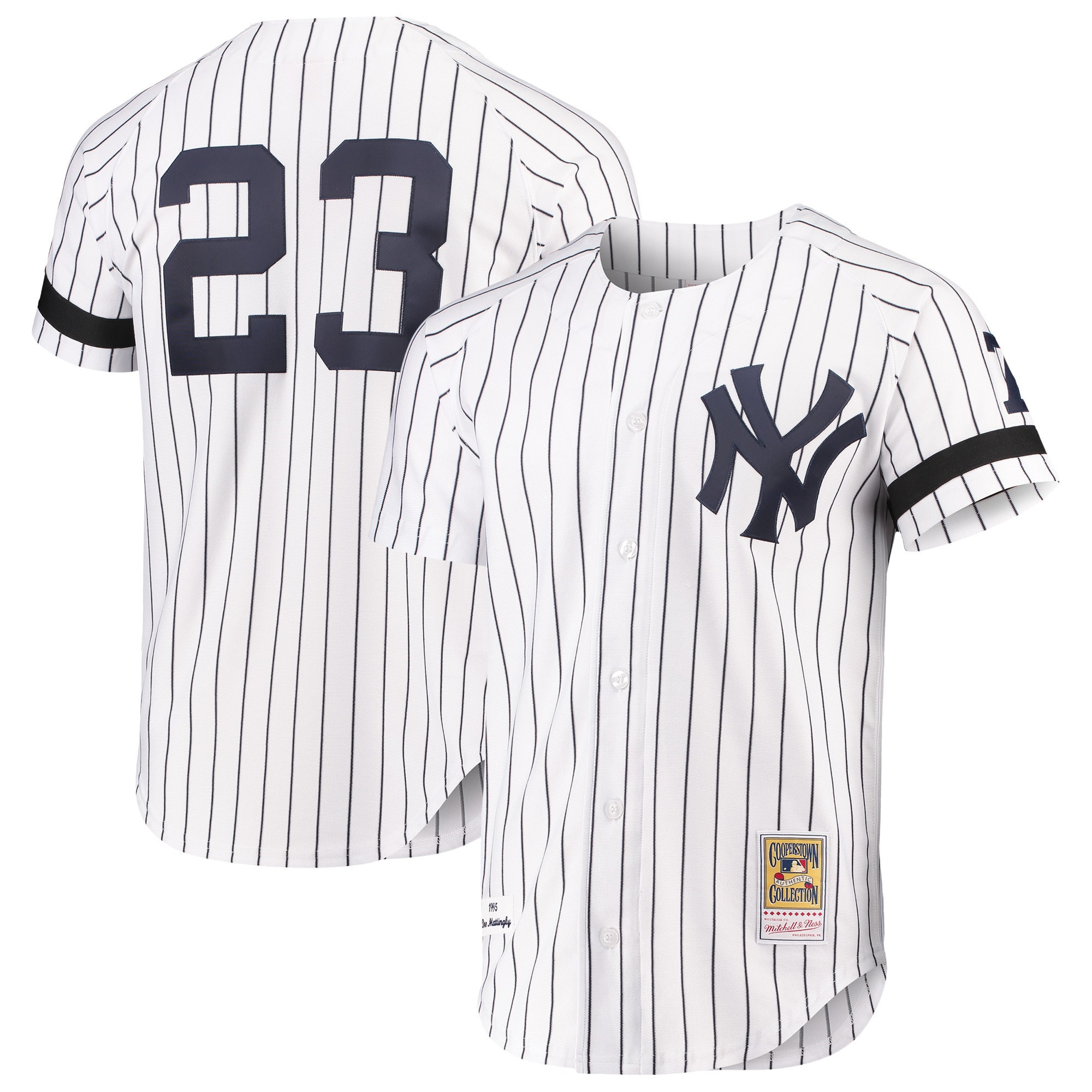 Don Mattingly New York Yankees Mitchell & Ness Cooperstown Collection Authentic Jersey - White Mlb
