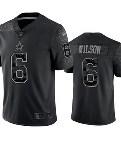 Donovan Wilson 6 Dallas Cowboys Black Reflective Limited Jersey - Men