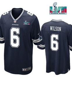 Donovan Wilson 6 Dallas Cowboys Super Bowl LVII Super Bowl LVII Navy Men Game Jersey