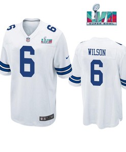 Donovan Wilson 6 Dallas Cowboys Super Bowl LVII Super Bowl LVII White Men Game Jersey