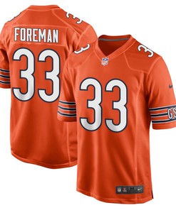 D’onta Foreman 33 Chicago Bears Men Alternate Game Jersey - Orange