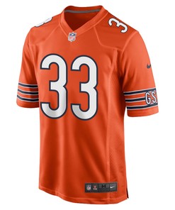 D’onta Foreman 33 Chicago Bears Men Alternate Game Jersey - Orange