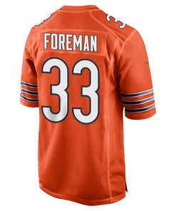 D’onta Foreman 33 Chicago Bears Men Alternate Game Jersey - Orange