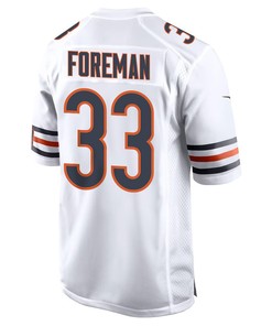 D’onta Foreman 33 Chicago Bears Men Game Jersey - White
