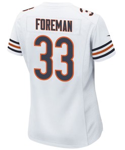 D’onta Foreman 33 Chicago Bears Women Game Jersey - White