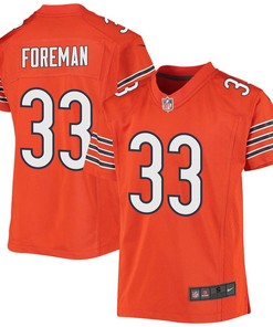D’onta Foreman 33 Chicago Bears Youth Alternate Game Jersey - Orange