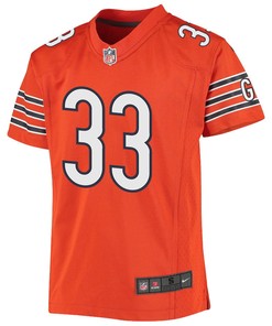 D’onta Foreman 33 Chicago Bears Youth Alternate Game Jersey - Orange