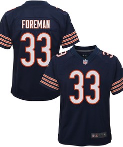 D’onta Foreman 33 Chicago Bears Youth Game Jersey - Navy