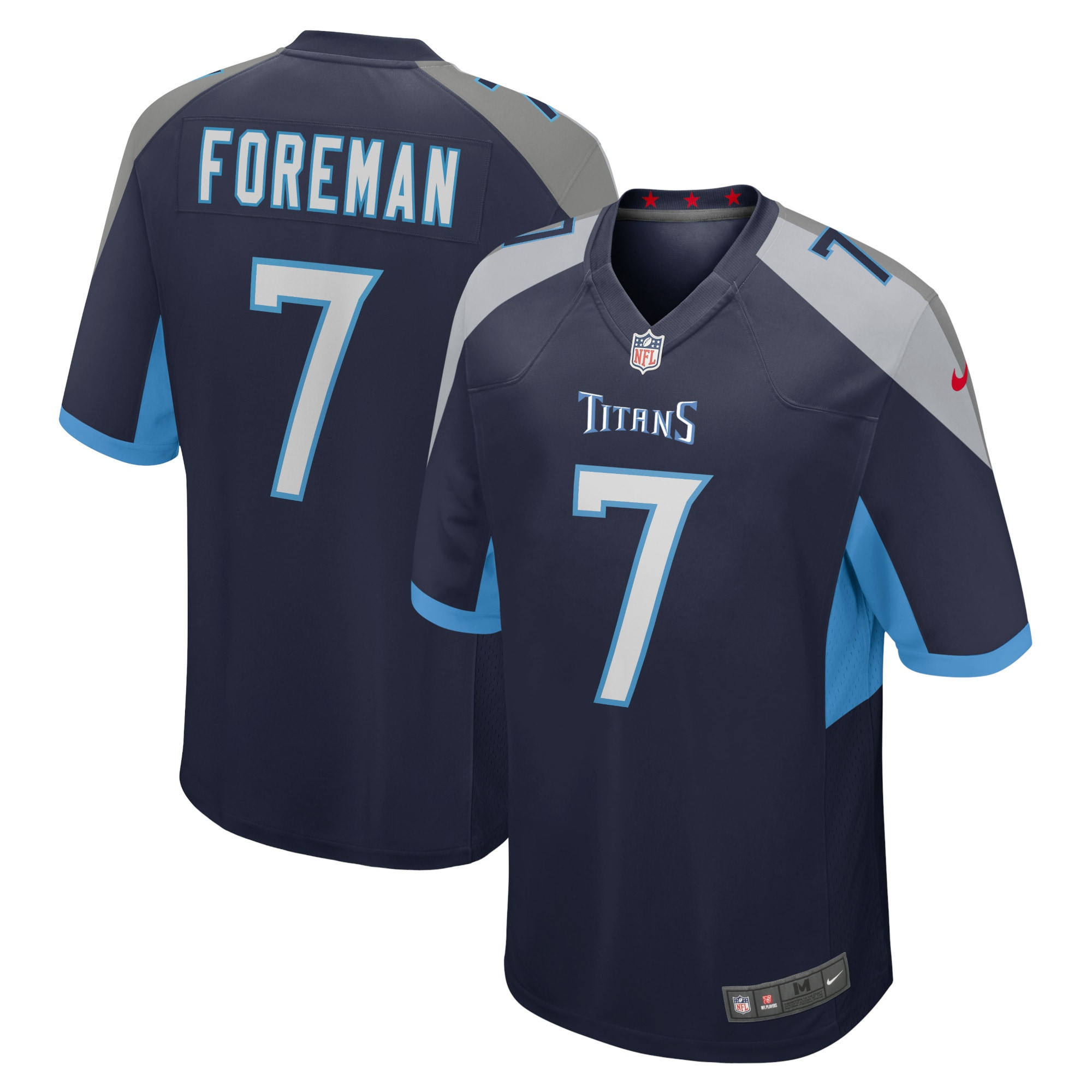 Donta Foreman Tennessee Titans Game Jersey - Navy Nfl