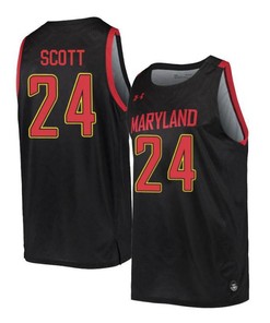 Donta Scott 24 Maryland Terrapins Retro Basketball Men Jersey - Black