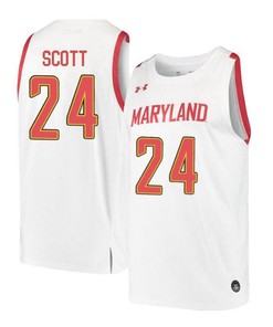 Donta Scott 24 Maryland Terrapins Retro Basketball Men Jersey - White